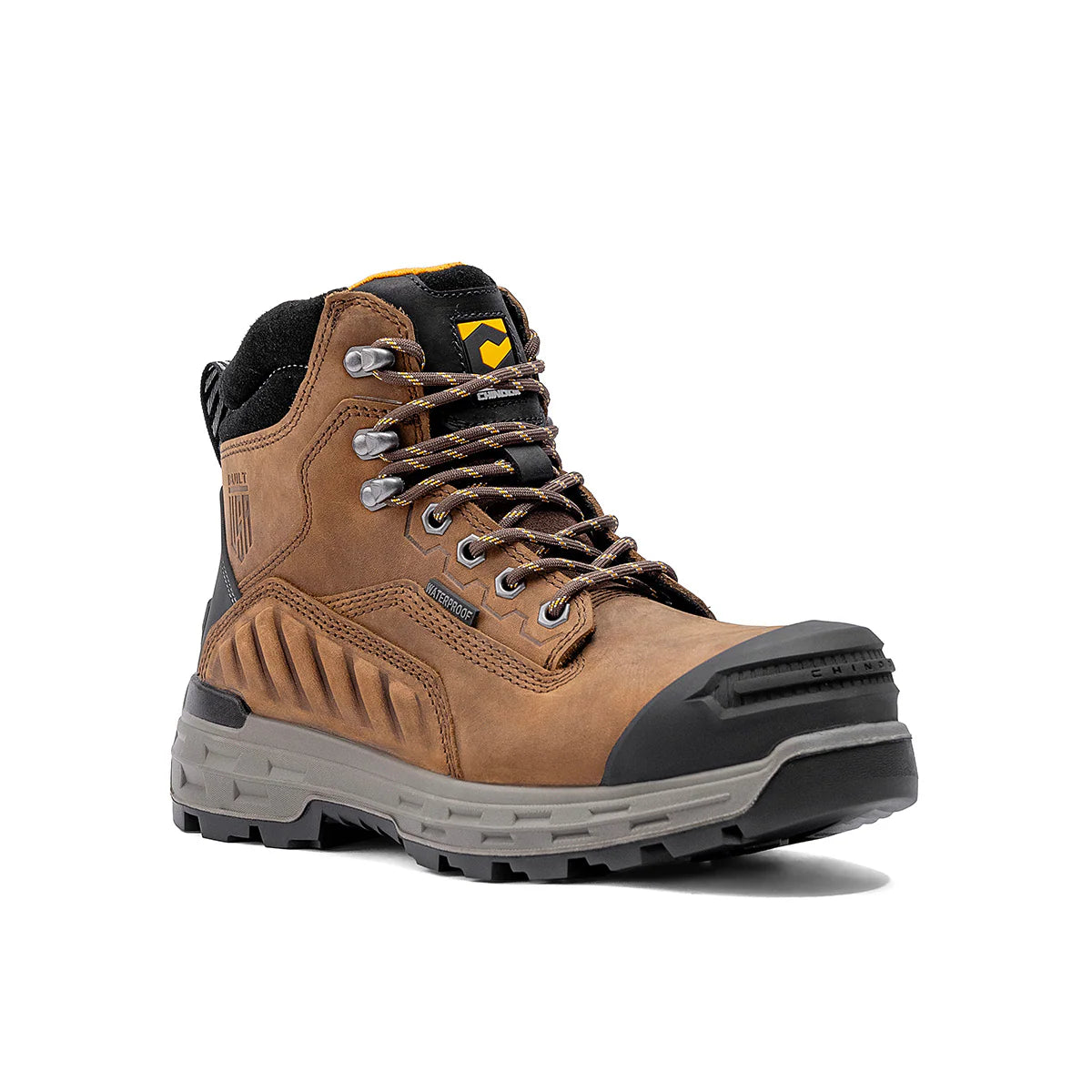 CHINOOK Wildwood 6” Waterproof Composite Toe Brown Boot - Made in USA 5700-201