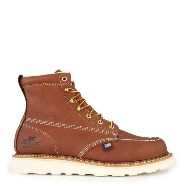 THOROGOOD American Heritage – 6″ Tobacco Moc Toe – MAXWear Wedge™ 814-4200