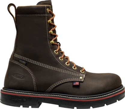 KEEN 8&quot; Liberty 90 Degree Carbon Toe Waterproof Work Boot 1031305