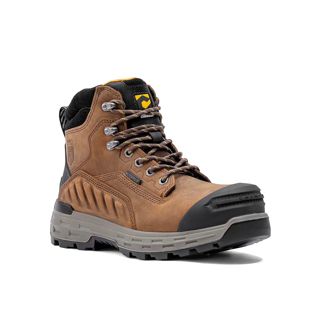 CHINOOK Wildwood 6” Waterproof Composite Toe Brown Boot - Made in USA 5700-201