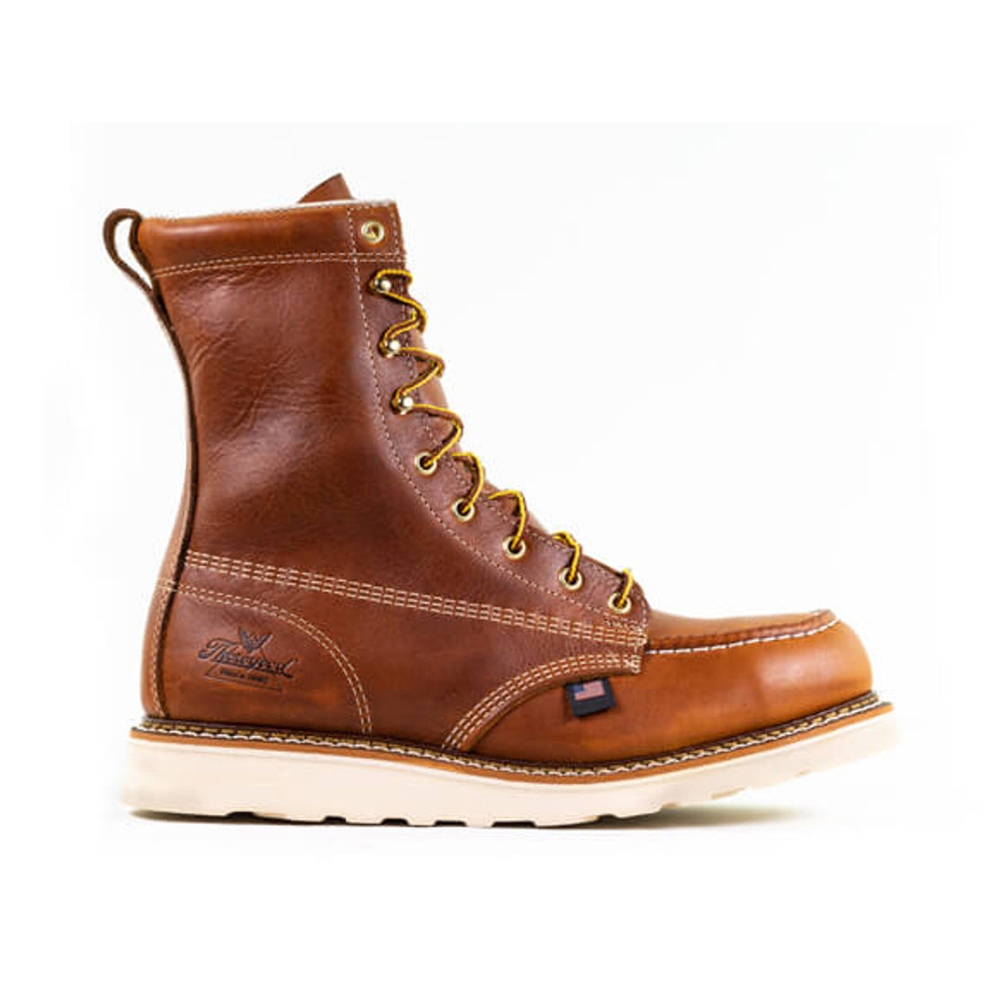 THOROGOOD American Heritage 8″ Tobacco Safety Moc Toe MAXWear Wedge™ 804-4208