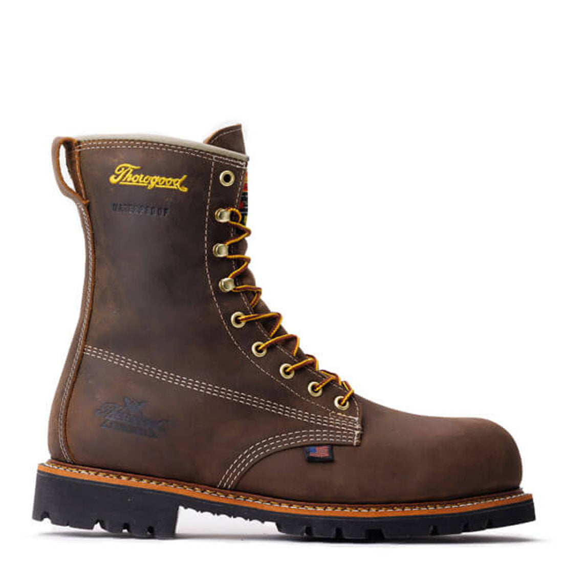 THOROGOOD American Legacy Waterproof + Insulated 8” Crazy Horse Nano Safety Toe 804-4520