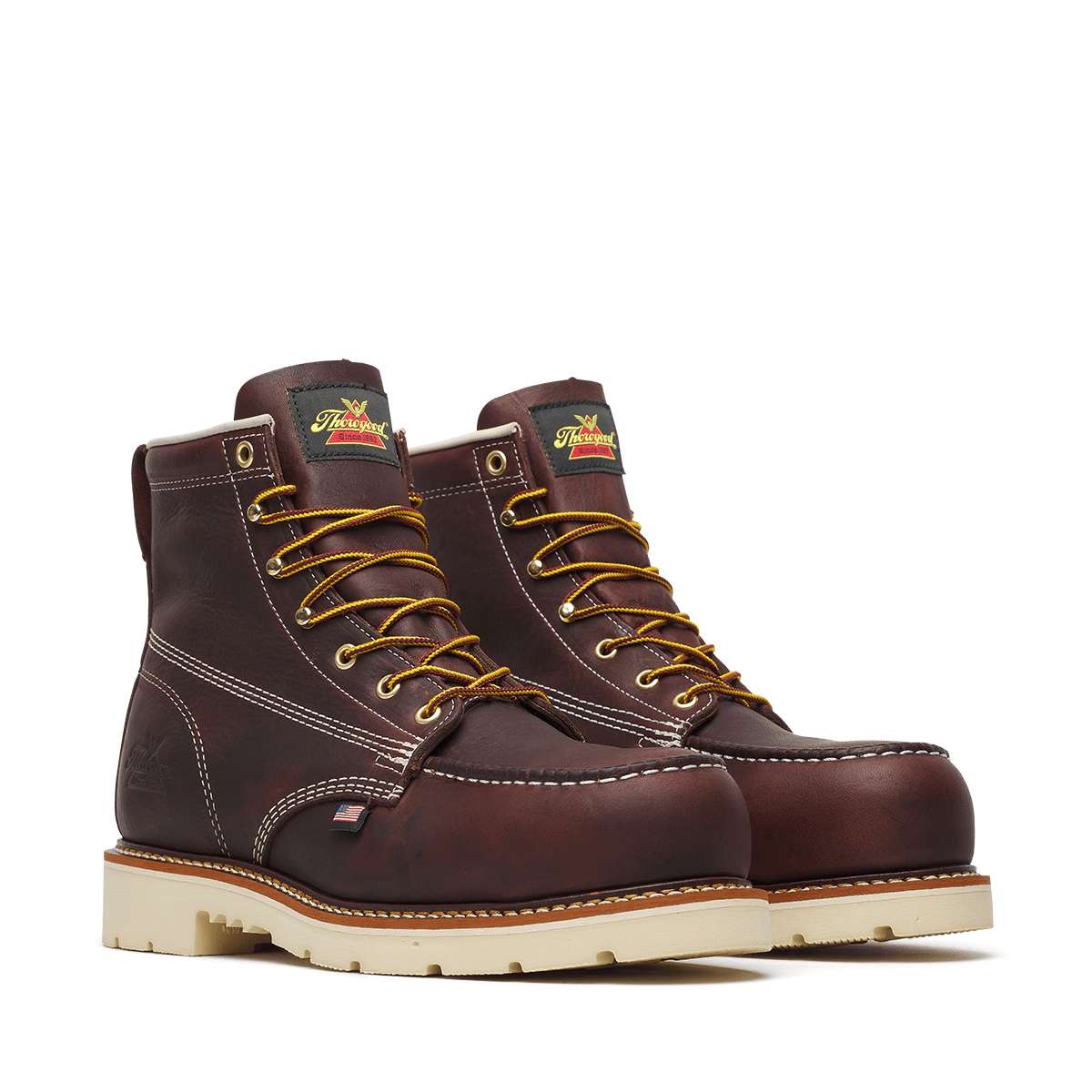 THOROGOOD American Legacy – 6″ Black Walnut Nano Moc Toe MAXWear 90™ 804-6110