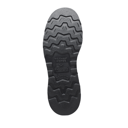 THOROGOOD American Heritage – 6″ Crazy Horse Plain Toe Black MAXWear Wedge 814-4161