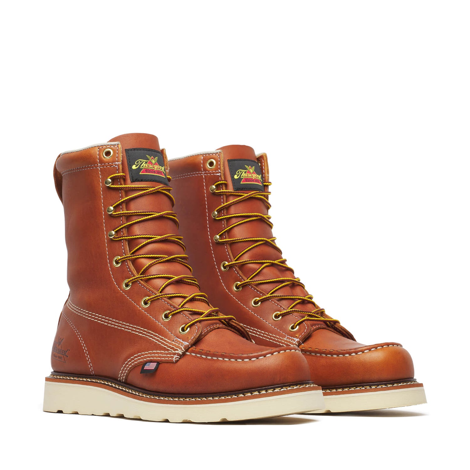 THOROGOOD American Heritage – 8″ Tobacco Moc Toe – MAXWear Wedge™ 814-4201