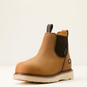 ARIAT Rebar Wedge Chelsea Waterproof Composite Toe Work Boot 10053719