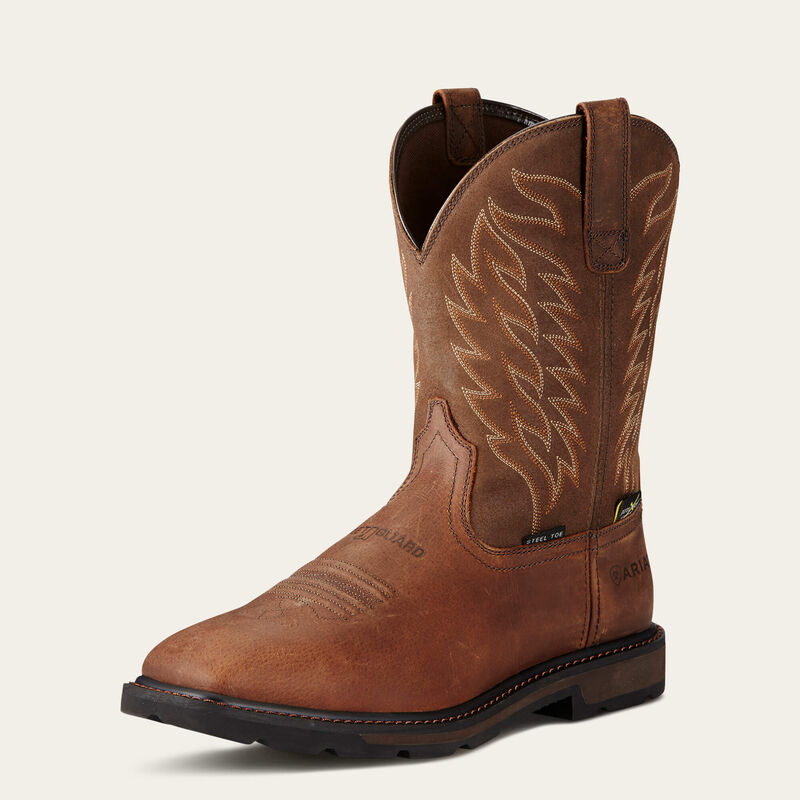 ARIAT Groundbreaker Wide Square Steel Toe Pull-On MetGuard 10020063
