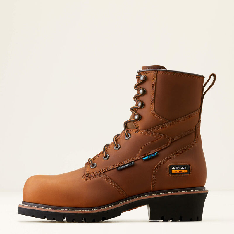 ARIAT Logger Shock Shield Waterproof Composite Toe Work Boot 10050840