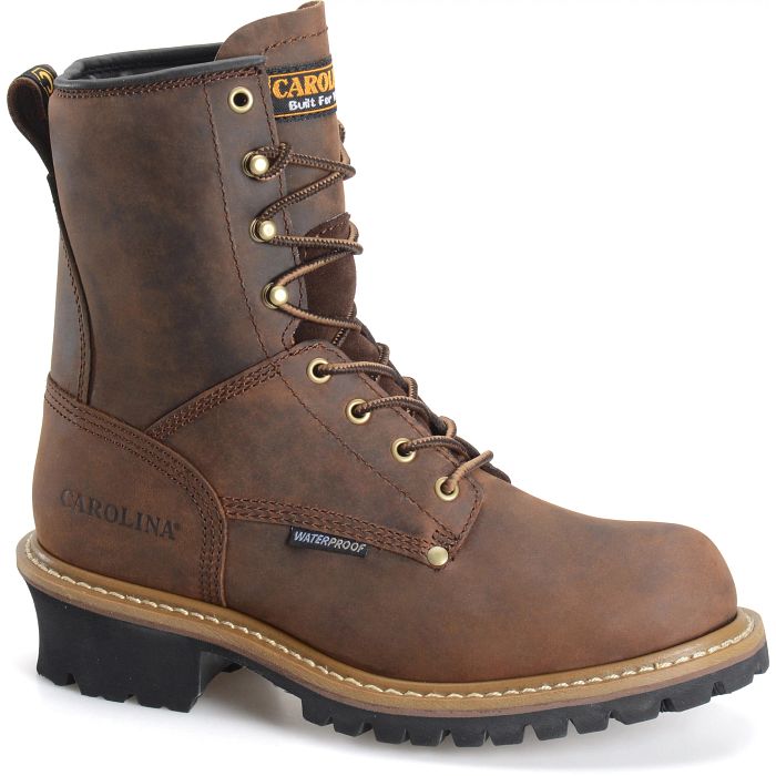 CAROLINA Elm 8&quot; Steel Toe Waterproof Logger Boot CA9821