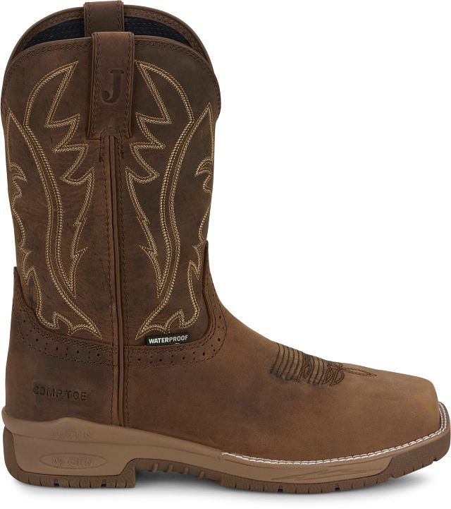 JUSTIN Nitread 11&quot; Waterproof Nano Comp Toe CR3207