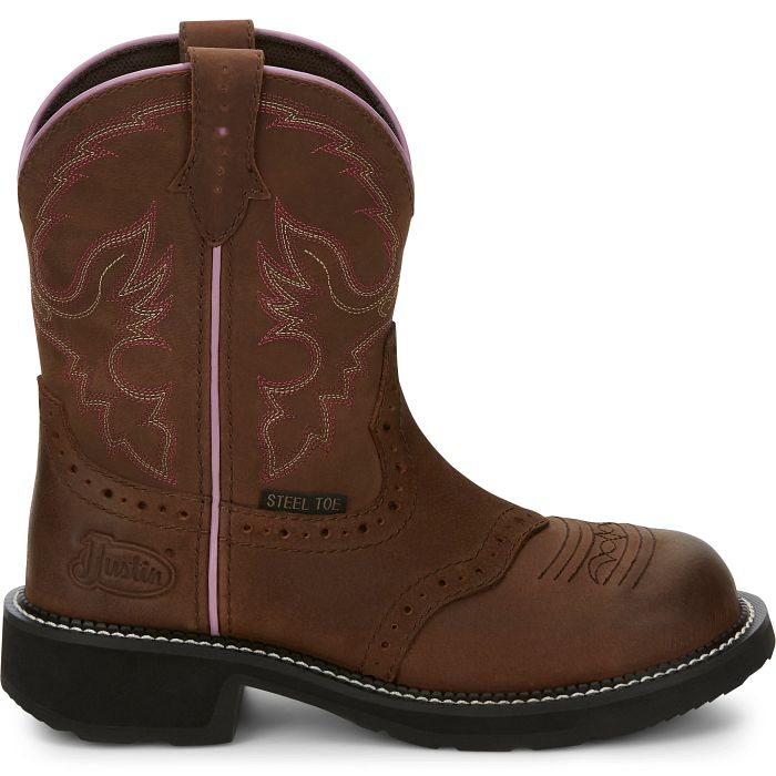 JUSTIN Wanette 8&quot; Steel Toe Waterproof Work Boot GY9980
