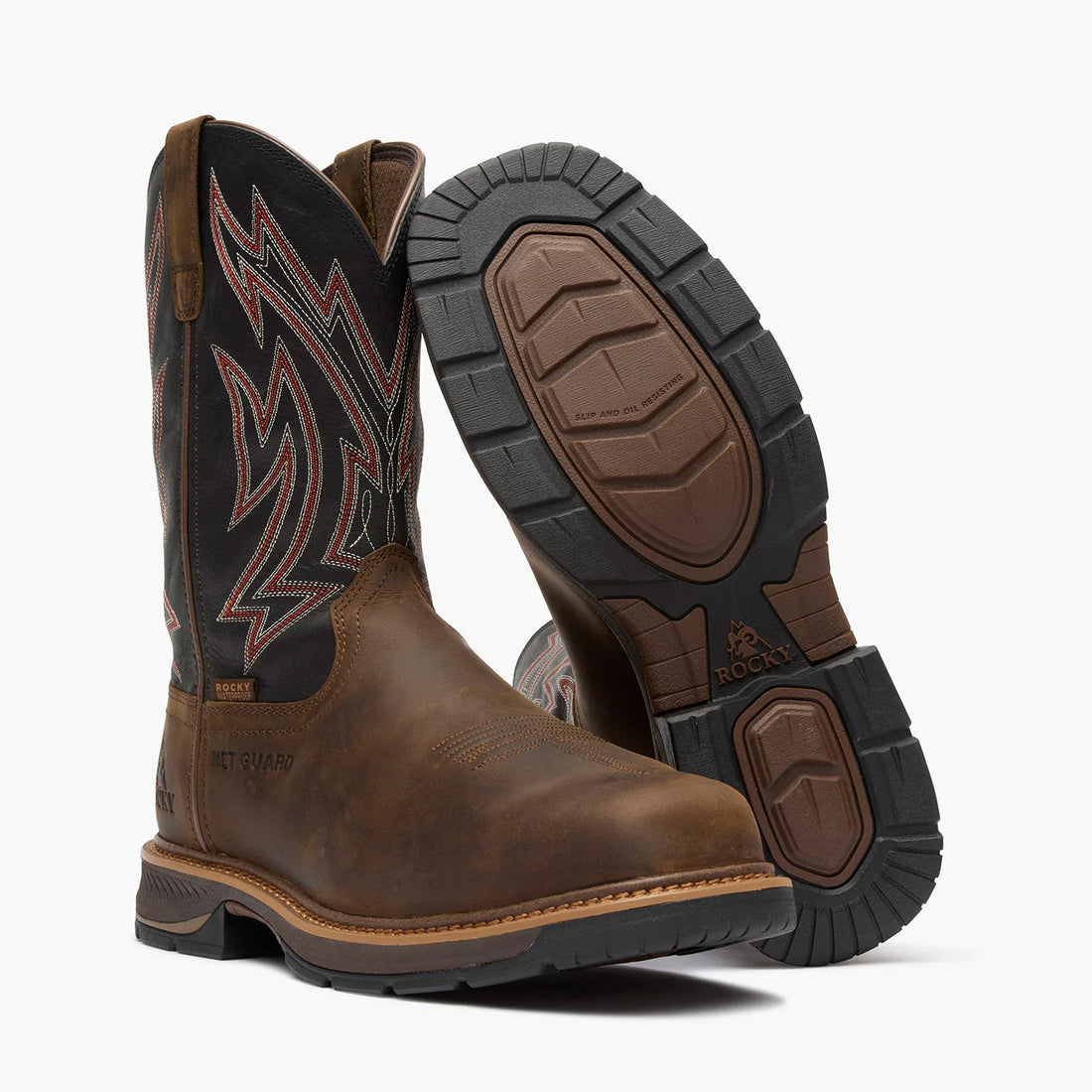 ROCKY Ride LTE MET Guard Western Boot RKW0477