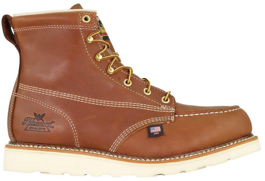 THOROGOOD American Heritage 6″ Tobacco Safety Moc Toe MAXWear Wedge™ 804-4200