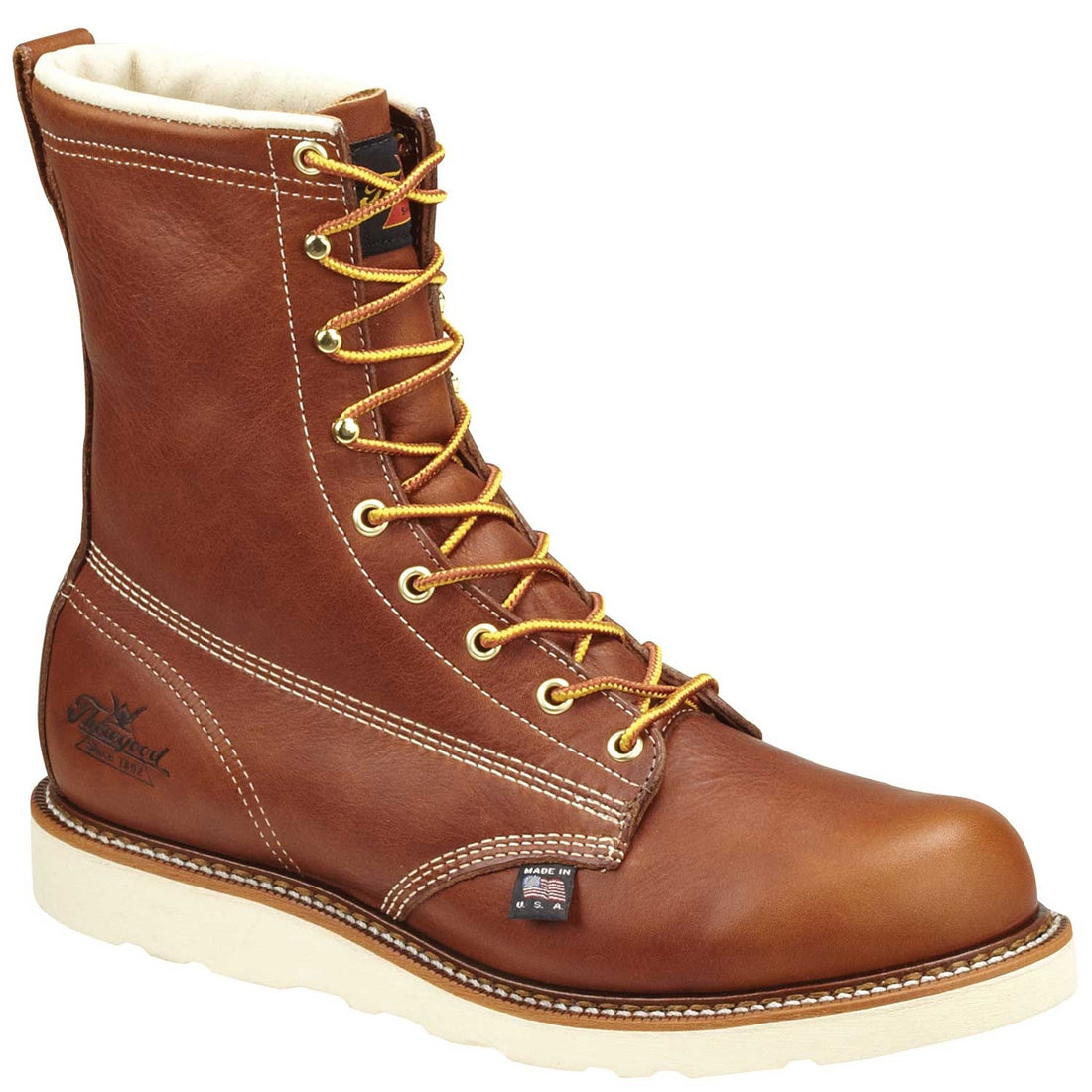 THOROGOOD American Heritage 8″ Tobacco Plain Toe MAXWear Wedge™ 804-4364